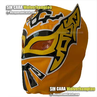 Wolverhampton Sin Cara Wolves Mask in Fabric - Adult Size  - Limited Edition - NEW !!!