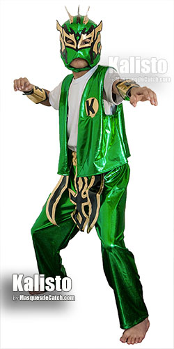 Kalisto Kid Costume in green color