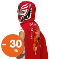 Rey Mysterio  Wrestling Cape for Child -  Red