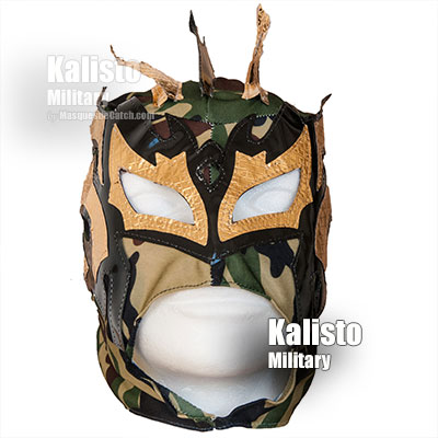 "Kalisto Military" Wrestling Kid Mask - Lucha Dragons - Camouflage Color - Limited edition