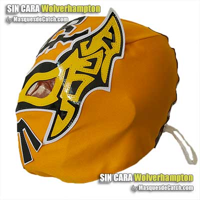 Wolverhampton Sin Cara Wolves Mask in Fabric - Adult Size 