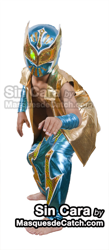 Kids Sin Cara Costume outfits & pants blue