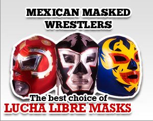 A selection of the most beautiful masks of Mexican wrestlers and lucha libre