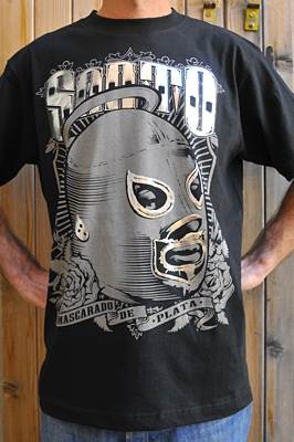 Lucha Libre T-shirt Santo Silver