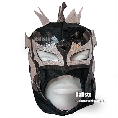 Kalisto" Wrestling Mask for Kids  - Black and Siver