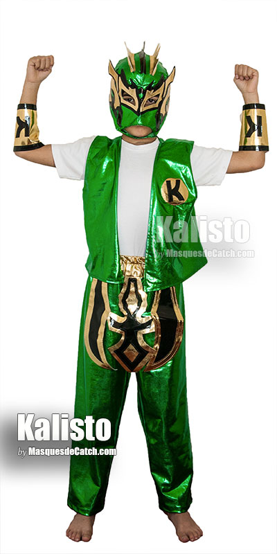 KALISTO Kids wrestling Mask WWE Wrestler Fancy dress mexican LuchaLibre or 